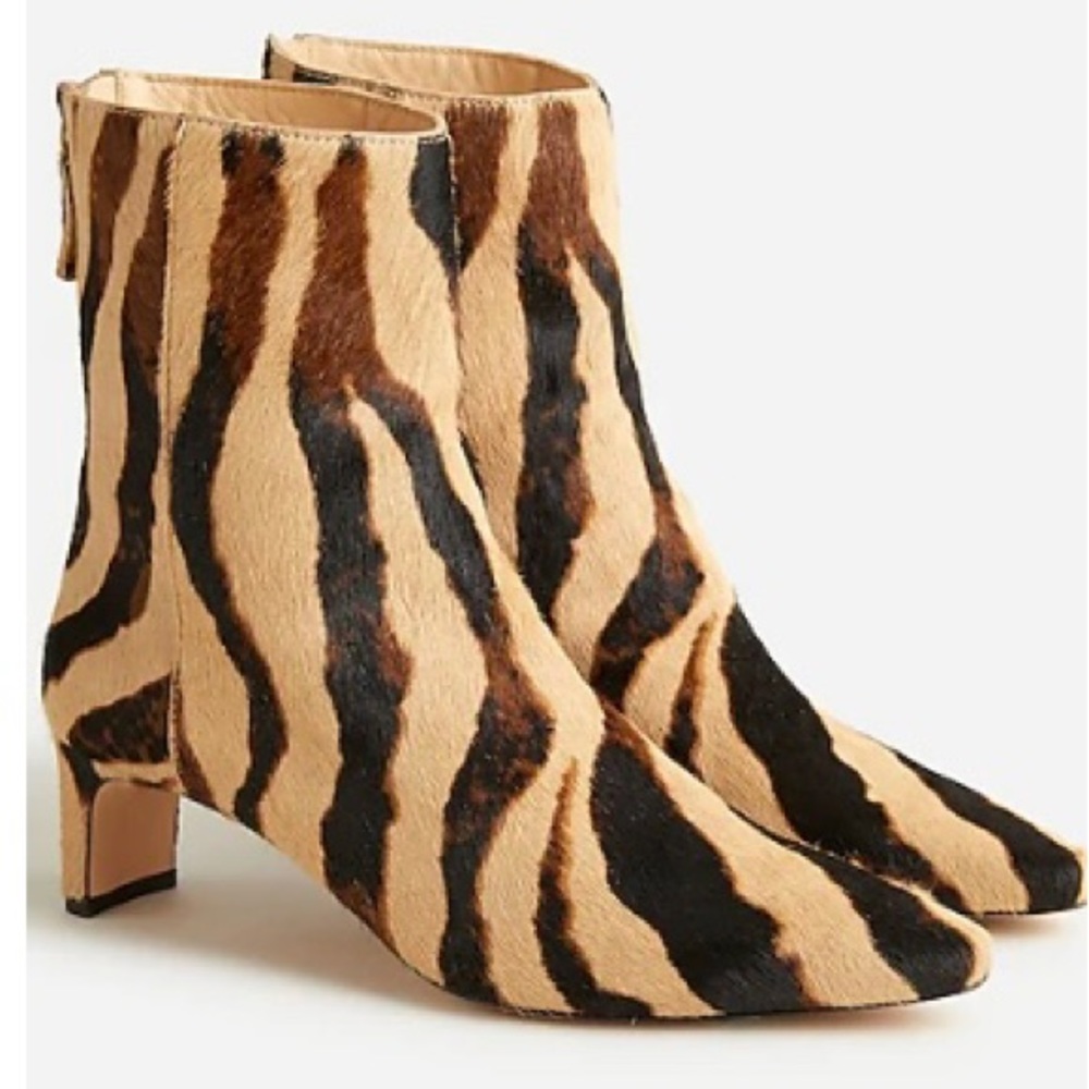 JCrew Calf Hair Stevie Ankle Boots (NEW)